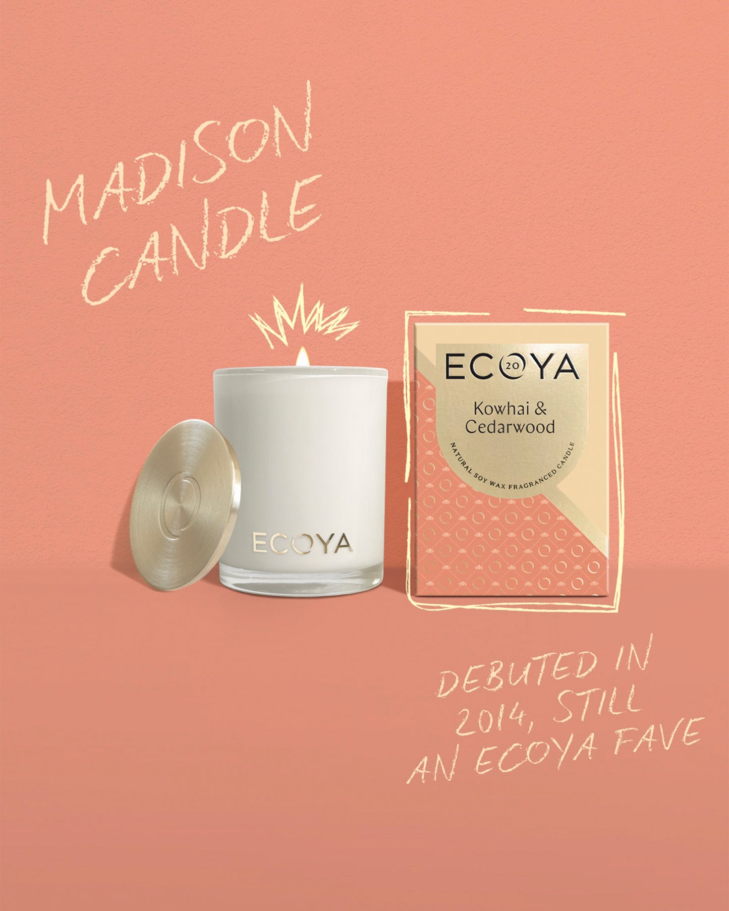 Greatest Hits: Kōwhai & Cedarwood Madison Candle