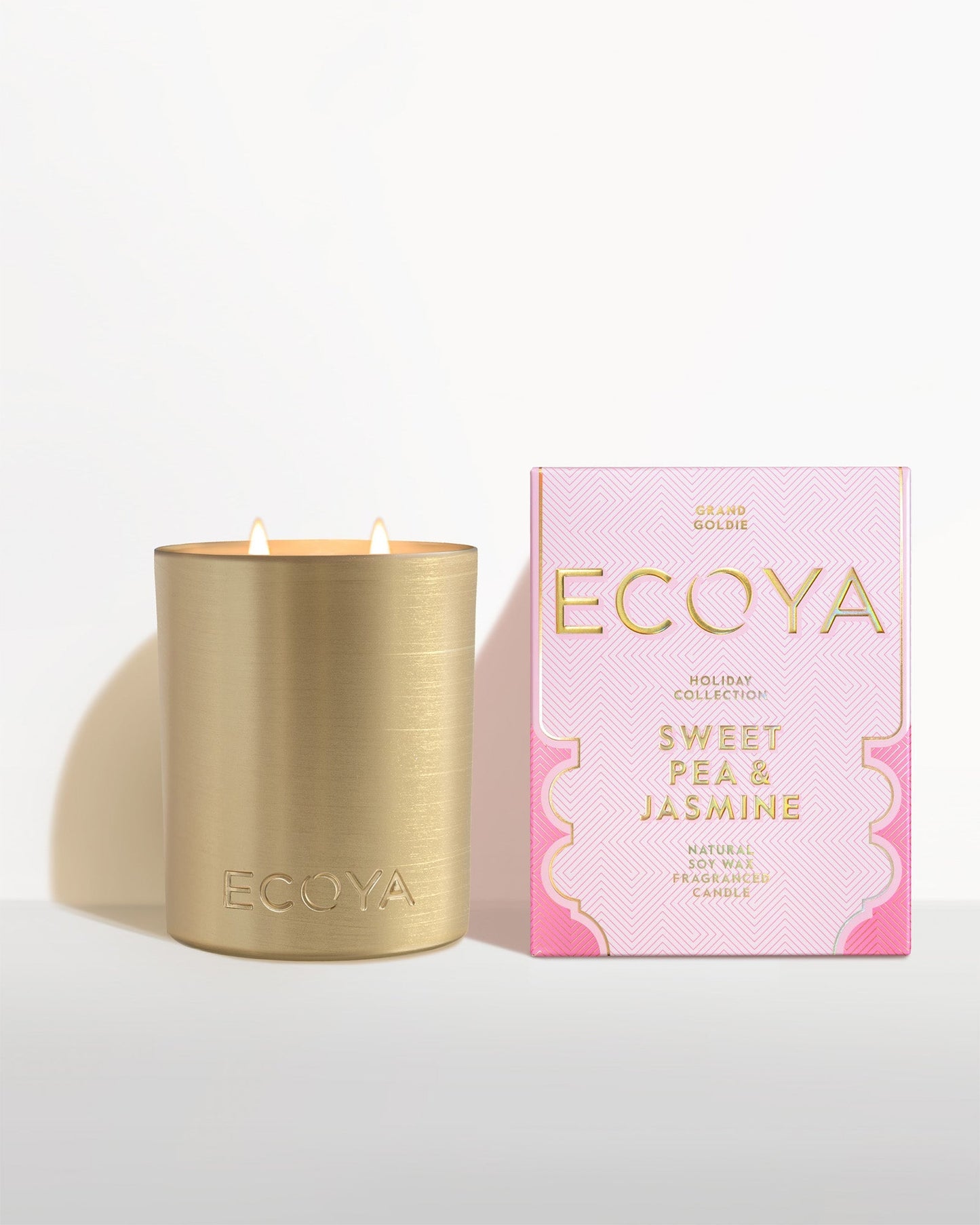 Holiday: Sweet Pea & Jasmine Grand Goldie Candle