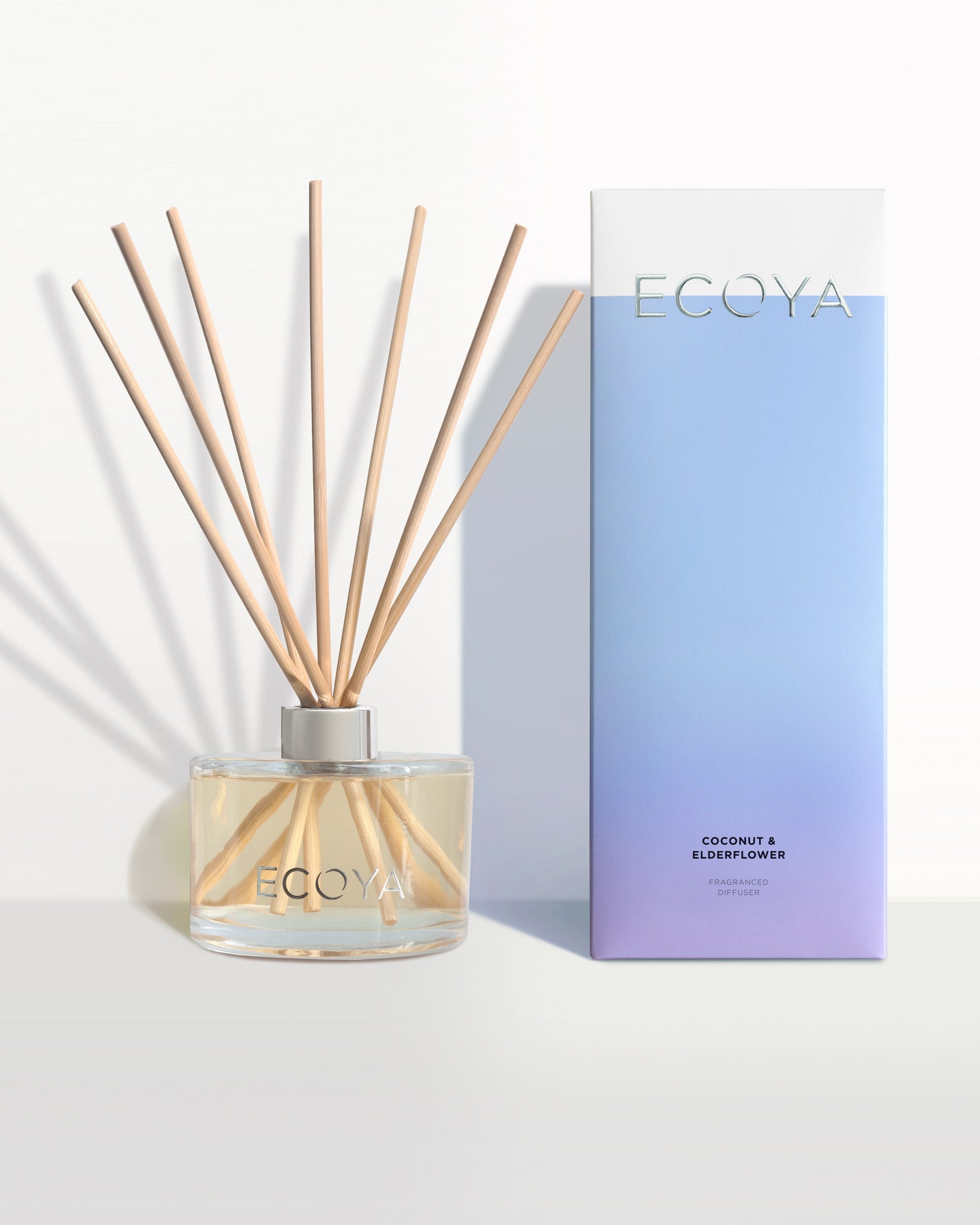 Cfxnmzgr Home Decorations Reed Oil Diffusers with Natural Sticks, Glass Bottle and Scented Oil 80ml, Clear