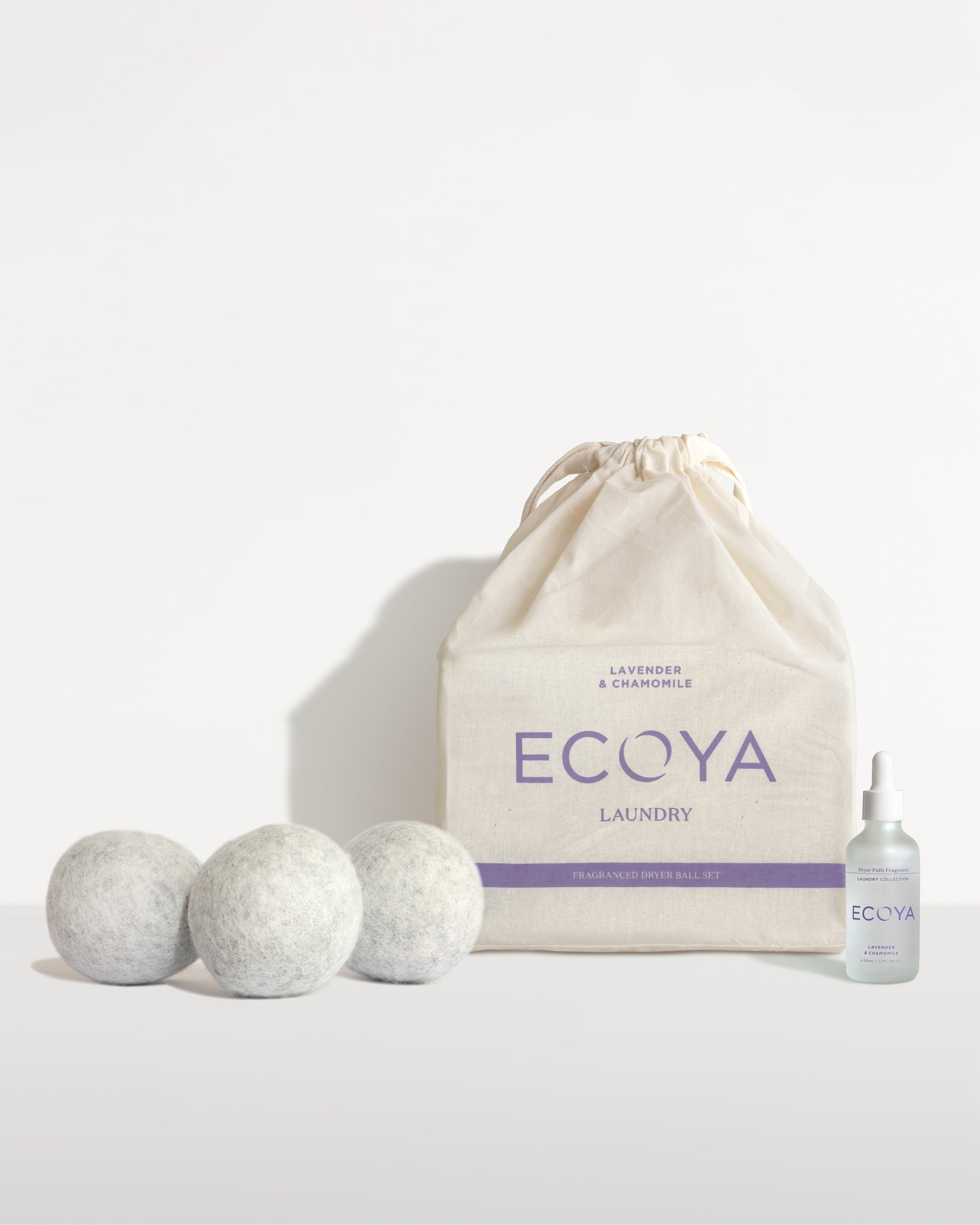 Buy Lavender Chamomile Laundry Dryer Ball Set by ECOYA NZ online